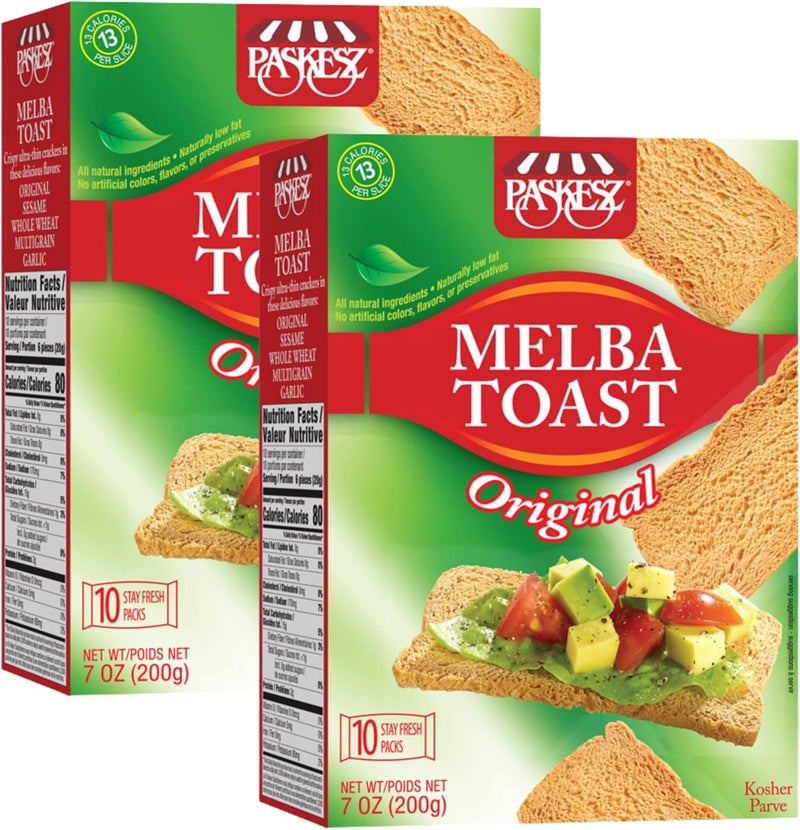 Snacktery Original Melba Toast Crackers - 7 Oz, Pack of 2 - Image 1